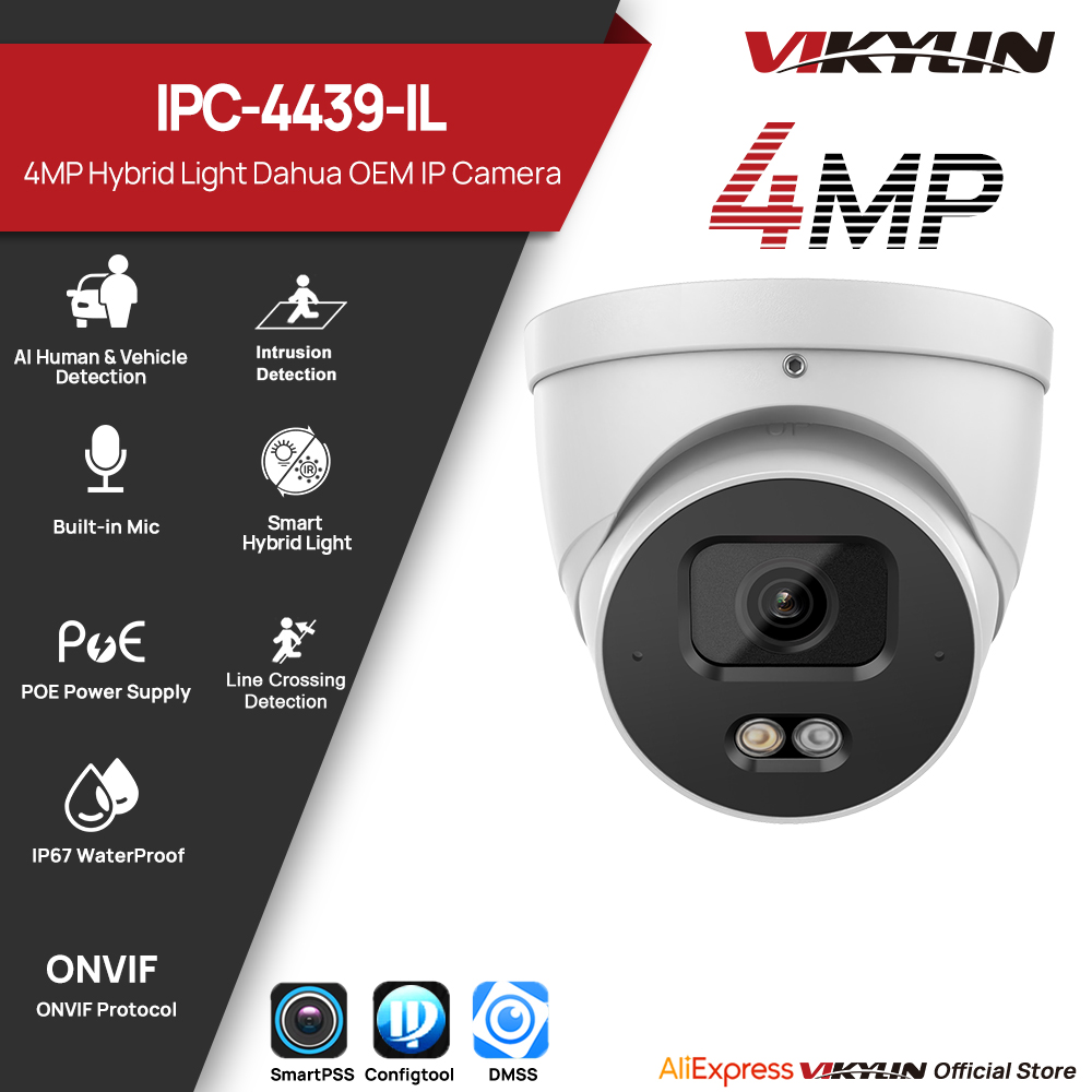 Windows Tablet Accessories - Kamera IP VIKYLIN 4MP, inteligentne podwójne
