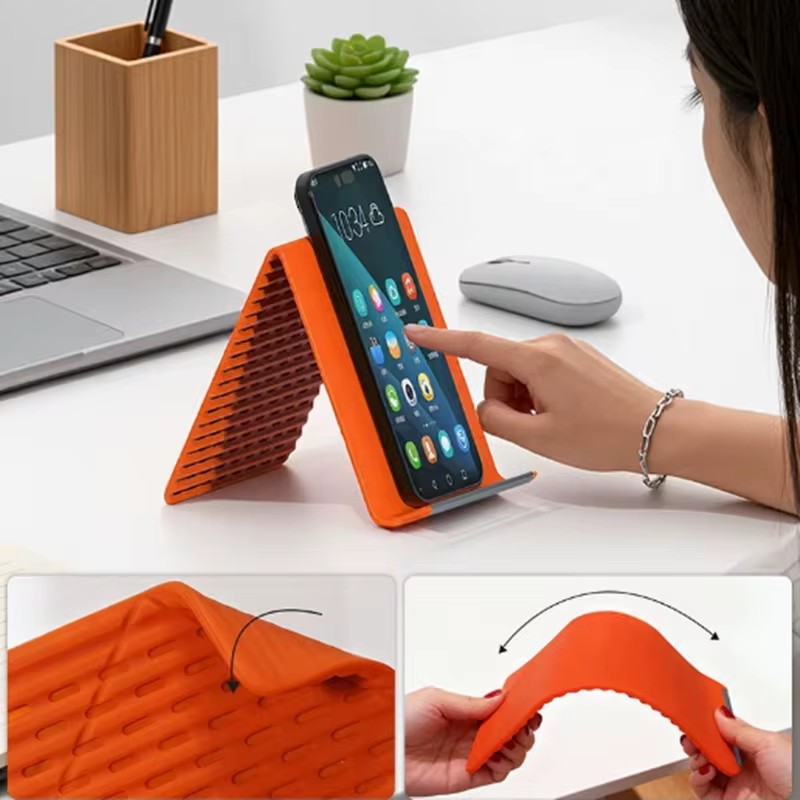 Essential Tablet Accessories - Elastyczny, składany silikonowy uchwyt na telefon,